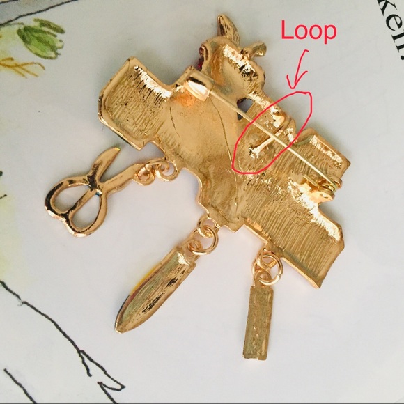 🍏50% OFF/3+... I 💌 SCHOOL Brooch/Pendant - Picture 7 of 8